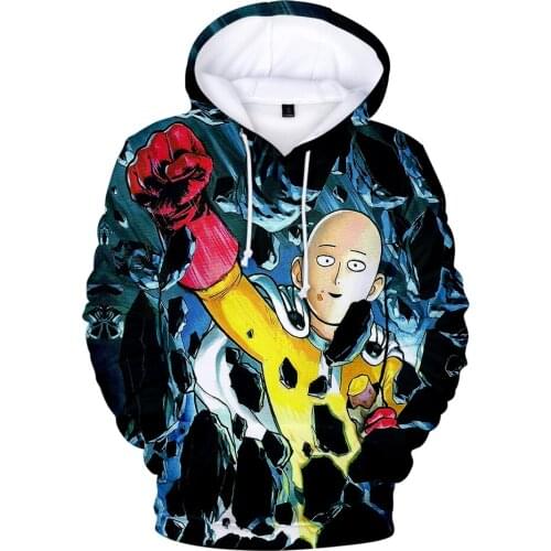 One Punch Man Hoodies Mens Hero Saitama Oppai Anime 3D Hoodie One Punch Man Sweatshirt Pullover Tracksuit Men Women Winter Coat