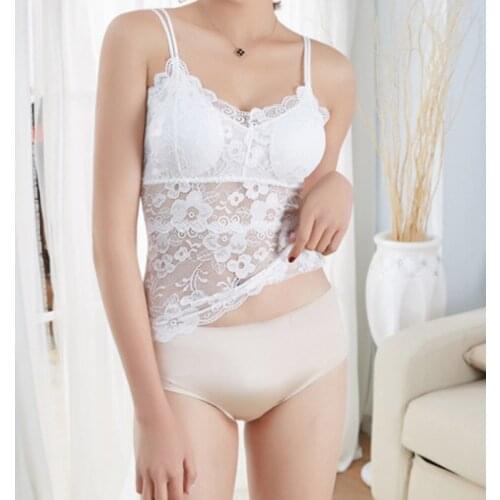 Female Sexy Clothes Womens Tube Top Solid Sleeveless Lace Floral Print V Neck Short Crop Tops Summer Camis Tank Vest Camisole