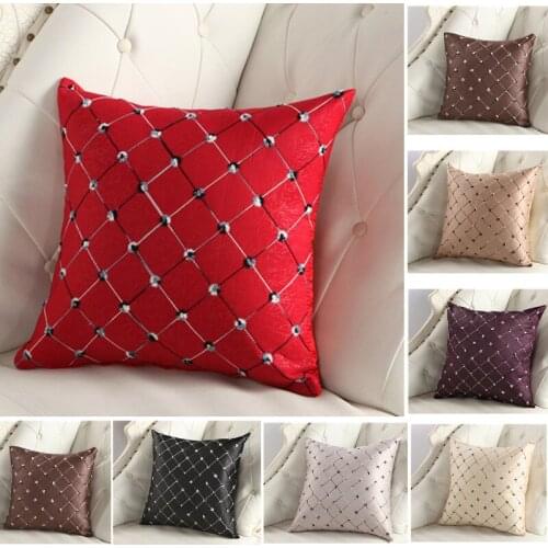 1PCS Fashion Luxurious Embroidered Plaids Pillow Cases American Contracted Style Pillowcase Party Home Beauty DIY case