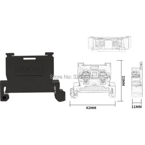 1PCS Suyep TBR-20A 10A 600V Wire Screws Terminal Block for Cable Connector Black 1.5-2.5 mm