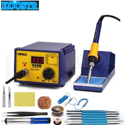 110v/220V 60W Constant temperature Antistatic Soldering Station Electric Soldering Iron YIHUA 939D