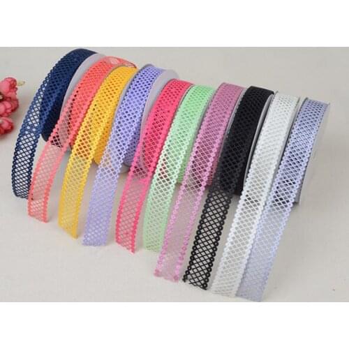 2.2cm*20Yard DIY mesh ribbon lace trim for Garment Accessories gift packaging Decoration 10#colors