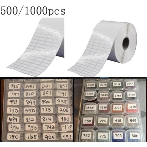 200/500/1000 pcs stickers Diamond Classification Storage Distinguish Label Stickers Diamond Painting Accessory Embroidery Tools