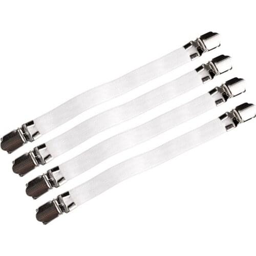 4pcs Useful Multipurpose Bed Sheet Fasteners Mattress Elastic Holder Clip Grippers Tool Bed Sheet AUG889