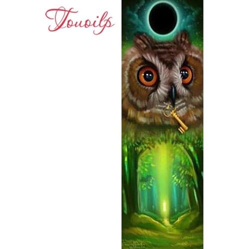 TOUOILP 3d diy forest key Home moon owl full square&round 5d diamond painting cross stitch diamond embroidery mosaic needlework