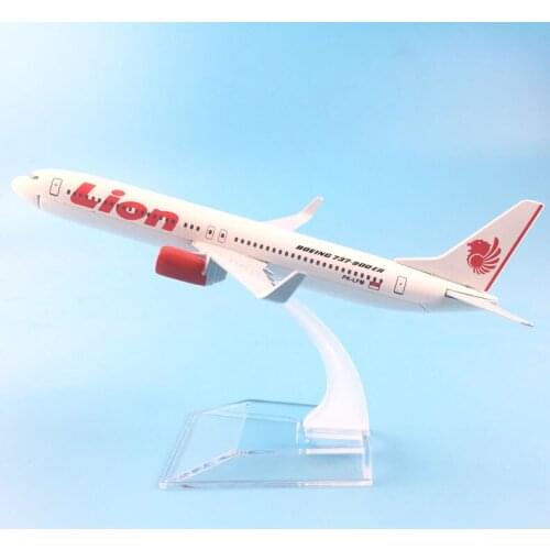 AIRLINER 16CM BOEING737 LION AIRWAYS MODEL PLANE MODEL TOYS FOR CHILDREN AIRCRAFT FOR CHRISTMAS TOYS ORNAMENT