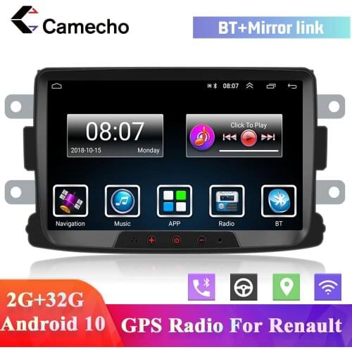 Camecho 2Din Android Car Radio Multimedia Video Player GPS Navigation Car Autotadio 2din For Renault Dacia Duster Sandero Logan