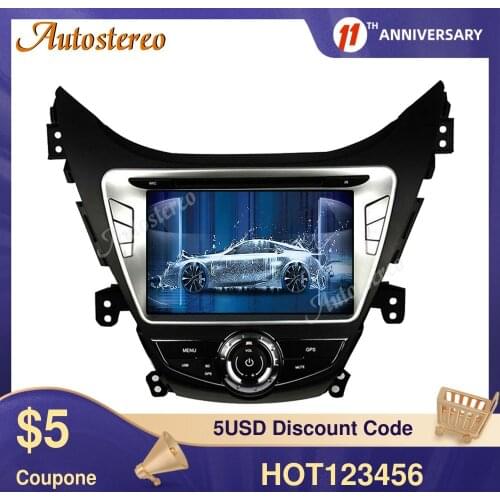 For Hyundai Elantra (MD)2011-2013 Avante(MD) Android 10.0 Car GPS Navigation DVD Multimedia Player Radio Tape Recorder Head Unit