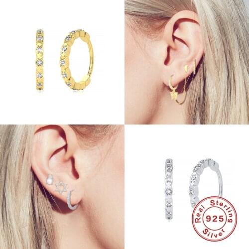 BOAKO Pendientes Plata 925 Earrings For Women Ins Golden Earrings Dangle Cartilage Jewelry Ear Piercing Fashion Серьги #2.3