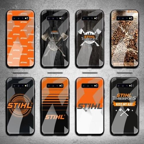 Stihl Timbersports Phone Case Tempered Glass For Samsung S20 Plus S7 S8 S9 S10 Plus Note 8 9 10 Plus