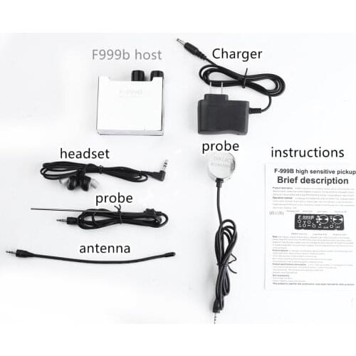 DIY 999B High Strength Wall Microphone Voice Listen Detecotor for Engineer Water Leakage Oil Leaking Hearing