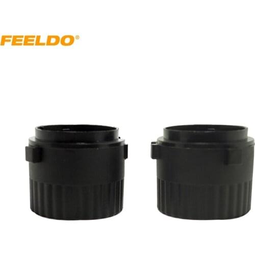 FEELDO 2pcs Car Bulbs Socket Conversion Adapter For Volkswagen MK6 Golf 6 or GTI H7 HID Xenon Bulb Adapter Holder #HQ1410