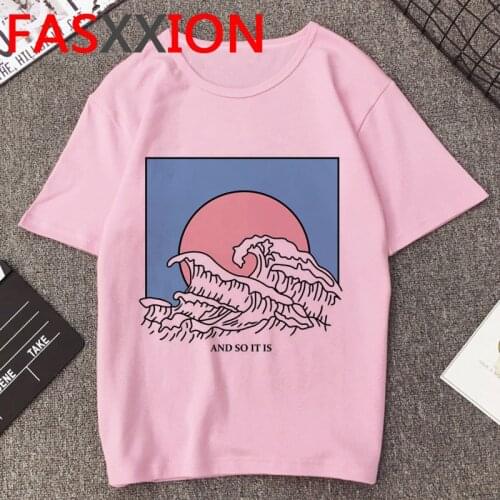 Vaporwave T Shirt Men Kawaii Cartoon T-shirt Aesthetic Hip Hop Streetwear Funny Graphic Tees Men Unisex Oversized Tshirt Male