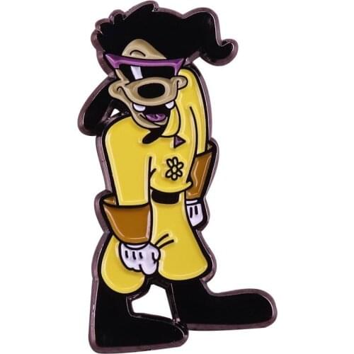 LT1068 Max Goof Dog Collection Enamel Lapel Pin Badge Pins Hats Clothes backpacks Decoration Jewelry Accessories Gifts for Kids