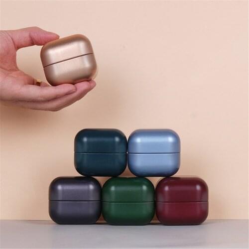 Mini Metal Tea Tin Cover Tea Storage Container Portable Tea Can Universal Home Candy Spices Can