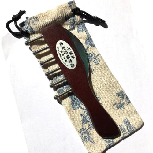 NEW head face Stainless Steel Gua Sha Board Body Massage Tool Guasha comb For Acupuncture Scraping Massage Tool