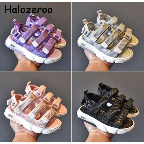 2021 New Summer Kids Beach Sandals Children Gray Brand Shoes Baby Girls Casual Sandalias Boys Soft Fashion Shoes Sport Sandals