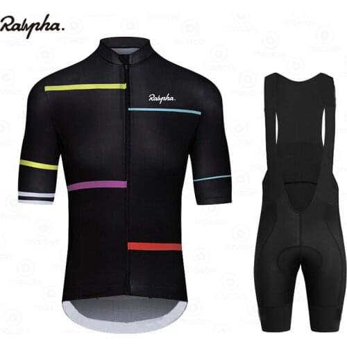 New Ralvpha Cycling Jersey Summer Men Bike Clothing Short Sleeve 2021bycicle Mtb Bib Shorts Set Ropa Ciclismo Maillot Triathlon