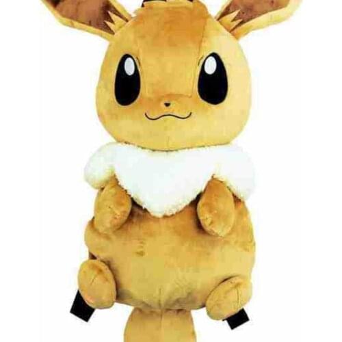 Limited edition Anime Pokemons Eevee Plush Backpack student High capacity Multi Function bag Birthday Exquisite Gifts Children