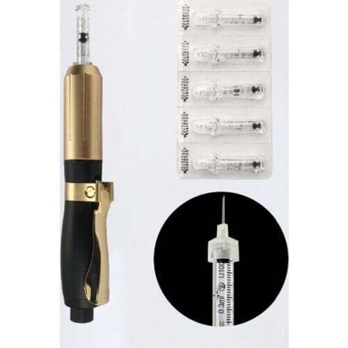 Hyaluronic acid pen Hyaluronic Serum Pen For Anti-wrinkle Mesotherapy Gun ejuvenation meso gun 5 Syringes + 1 Converter