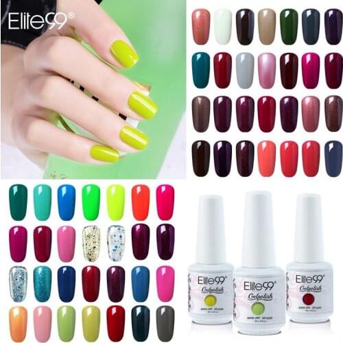 Elite99 8ml Colorful Gel Nail Polish Vernis Semi-permanent Varnish Translucent UV Gel Nail Art Lacquer Enamel For Nails Manicure