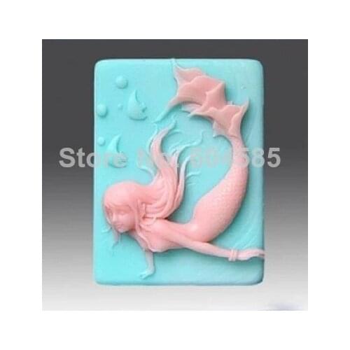 Mermaid and Fish 0828 Craft Art Silicone Soap mold Craft Molds DIY