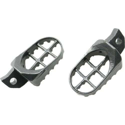 Grey Dirt Bike Sports Steel Foot Pegs For Kawasaki KDX220/220R 250 KX125 500