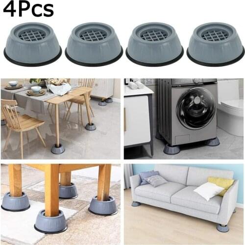 Washing Machine Anti Vibration Pads Shock and Noise Cancelling Support Feet Stabilizer Washer Fridge Bed Leveling Pads 4 Pcs