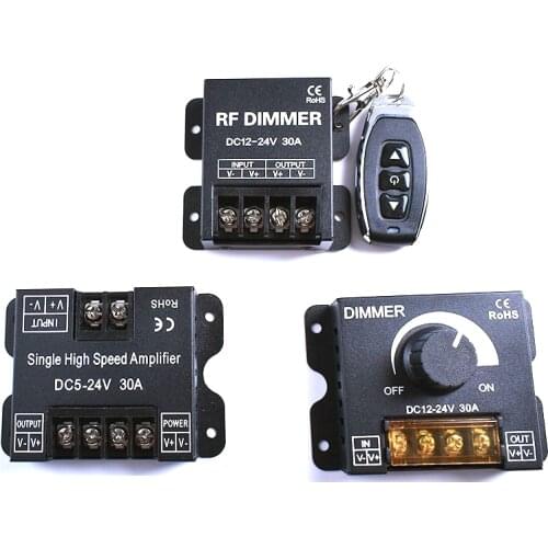 Led Dimmer 360w 12v 24v 30A Light Bar Lamp Light Box Dimmer Switch Controller