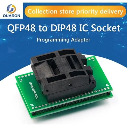 QFP48 to DIP48 IC Test Socket 0.5mm Picth /LQFP48 tO DIP48 Programming Adapter / TQFP48 to DIP48Adapter