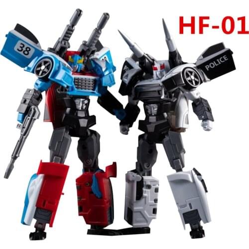 Transformation 2Pcs/Set TT HF01 HF-01 Smokescreen Prowl Red Speed White Patrol Suit Action Figure Robot Toys With Box
