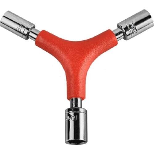 Bicycle Triangular Wrench Y Type Hex Spoke Spanner Trigeminal Socket Tool 3 Way Steel Hex Allen Bicycle Wrench Repair Tool