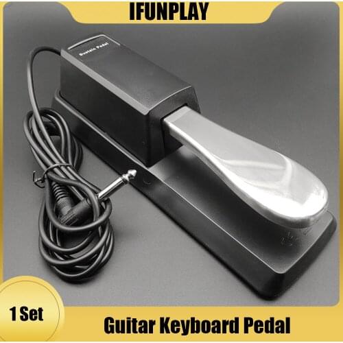Universal Sustain Pedal for Electronic Keyboards Digital Pianos Anti-Slip Bottom Musical Instrument Stainless Steel Footboard