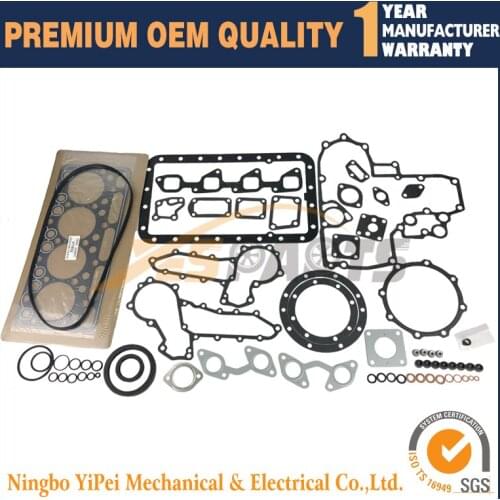 V1902 Engine Overhaul Gasket Kit For Kubota Bobcat Skid Loader and Tractor