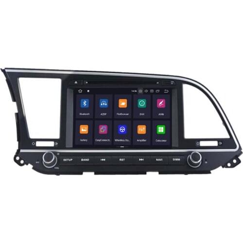 Octa Cores Android 10 Car DVD Player For Hyundai Elantra 2016 2017 2018 4G+64G Multimedia GPS Stereo 2 Din Car Radio