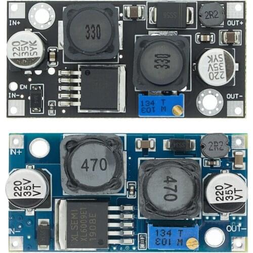 XL6009 XL6019 (XL6009 upgrade) Automatic step-up step-down Dc-Dc Adjustable Converter Power Supply Module 20W 5-32V to 1.3-35V