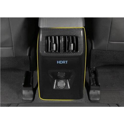 For Hyundai ix35 2018 2019 2020 Rear Air Outlet Vent Decoration Moulding Cover Trim Styling Interior Accessories Carbon Fibe