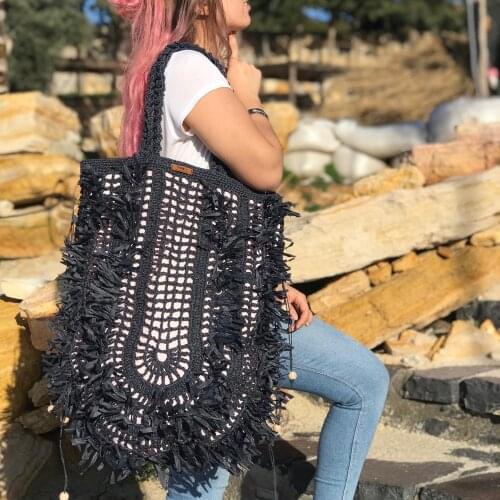 Women Waeve Bag Fashion Summer Beach תיק ארוג לנשים Женская тканая сумка 2021 Fashion Dark Blue and Yellow Color XL Size New