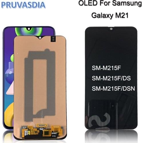 OLED For Samsung Galaxy M21 LCD Display Touch Screen Digitizer Assembly For Samsung M21 M215 M215F LCD Display