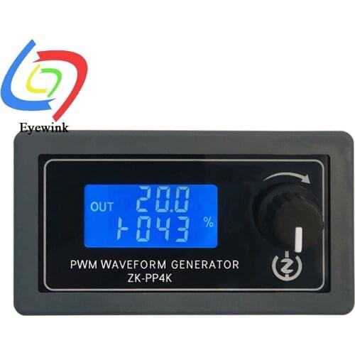 ZK-PP4K PWM pulse generator lighting LED motor speed control dimming controller slow start slow stop digital LCD