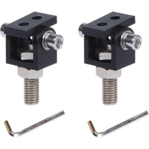 2 PCS G90 Hole 8mm Universal Motorcycle LED Headlight Expansion Bracket Driving Lamp Rotating Holder Clamp Bracket