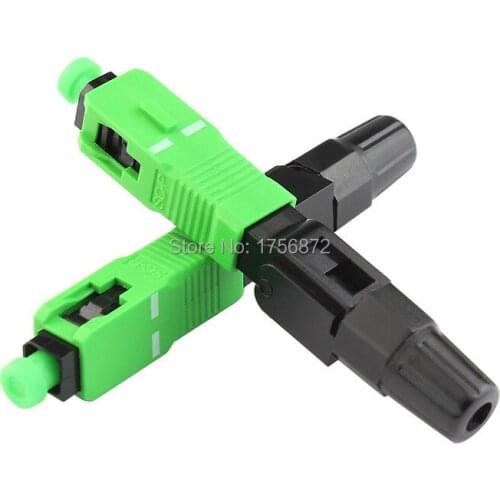 200pcs/lots SC/APC Quick Connector SM FTTH SC/APC Fast Connector SC/APC Field Assembly Connector