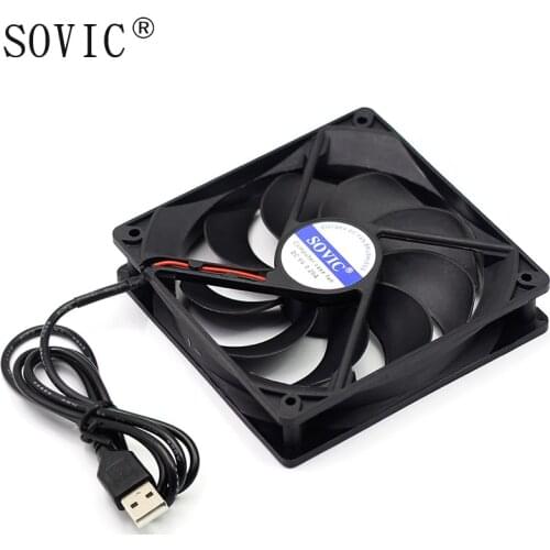 5v 120mm USB2.0/3.0 PC FAN connector DC Heatsink cooler radiator high quality exhaust fan TV SET-TOP BOX cooling Pet box cooler