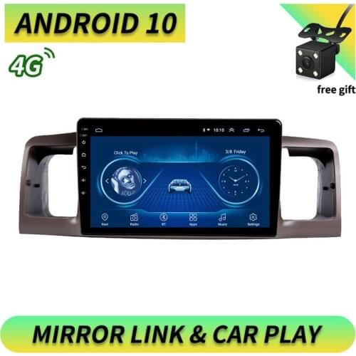 9 Inch 2Din Car Radio Android 10.0 Multimedia Autoradio Bluetooth Stereo Player GPS Navigation Head Unit For Toyota Corolla EX