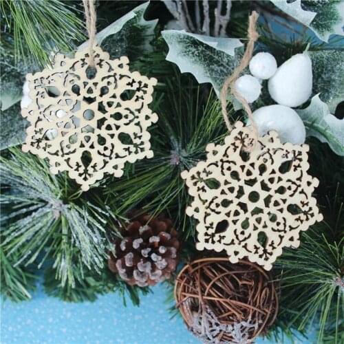 Free shipping 50 pcs christmas wooden hanging crafts events and party decoration wooden craft