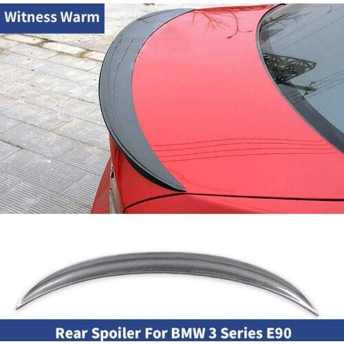 For BMW E90 carbon fiber rear spoiler wings 3 Series E90 sedan 318i 320i 325i 330i 2005-2011 car body kit