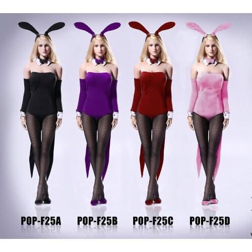 1/6 scale figure doll accessories Waitress Bunny Girl suit for 12" action figure doll fit PHICEN.not include doll head,body