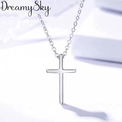 Korean New Charm Long Cross Necklaces Pendants For Women Statement Jewelry Choker Necklaces Bijoux Kolye