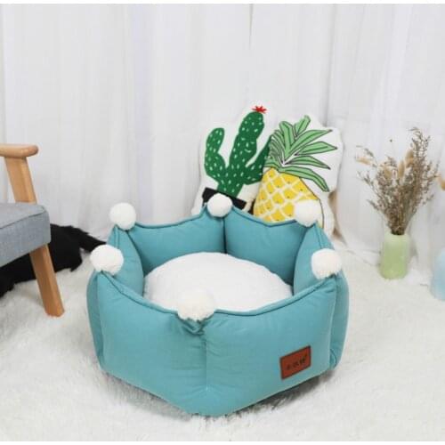 Small Dog Bed & Cat Bed, Round Pet Beds for Indoor Cats or Small Dogs, Machine Washable, Slip-Resistant Oxford Bottom