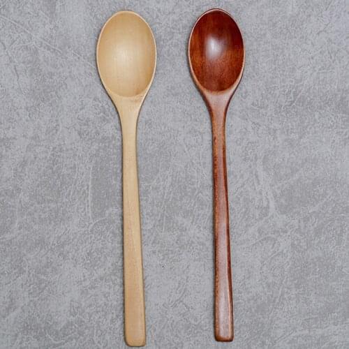 Multi Style Long Handle Wooden Spoon Teaspoon Coffee Dessert Spoon Stirring Rod Japanese-Style Tableware Kitchen Accessories